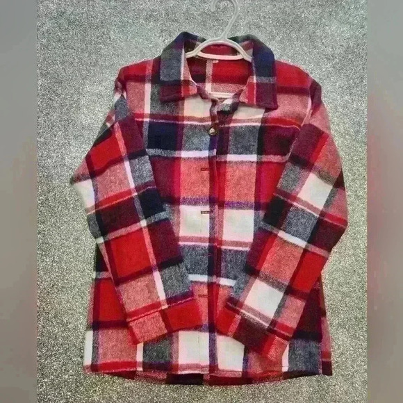 WOMEN'S FLEECE BUTTON  UP SHACKET SIZE SMALL - Picture 2 of 5